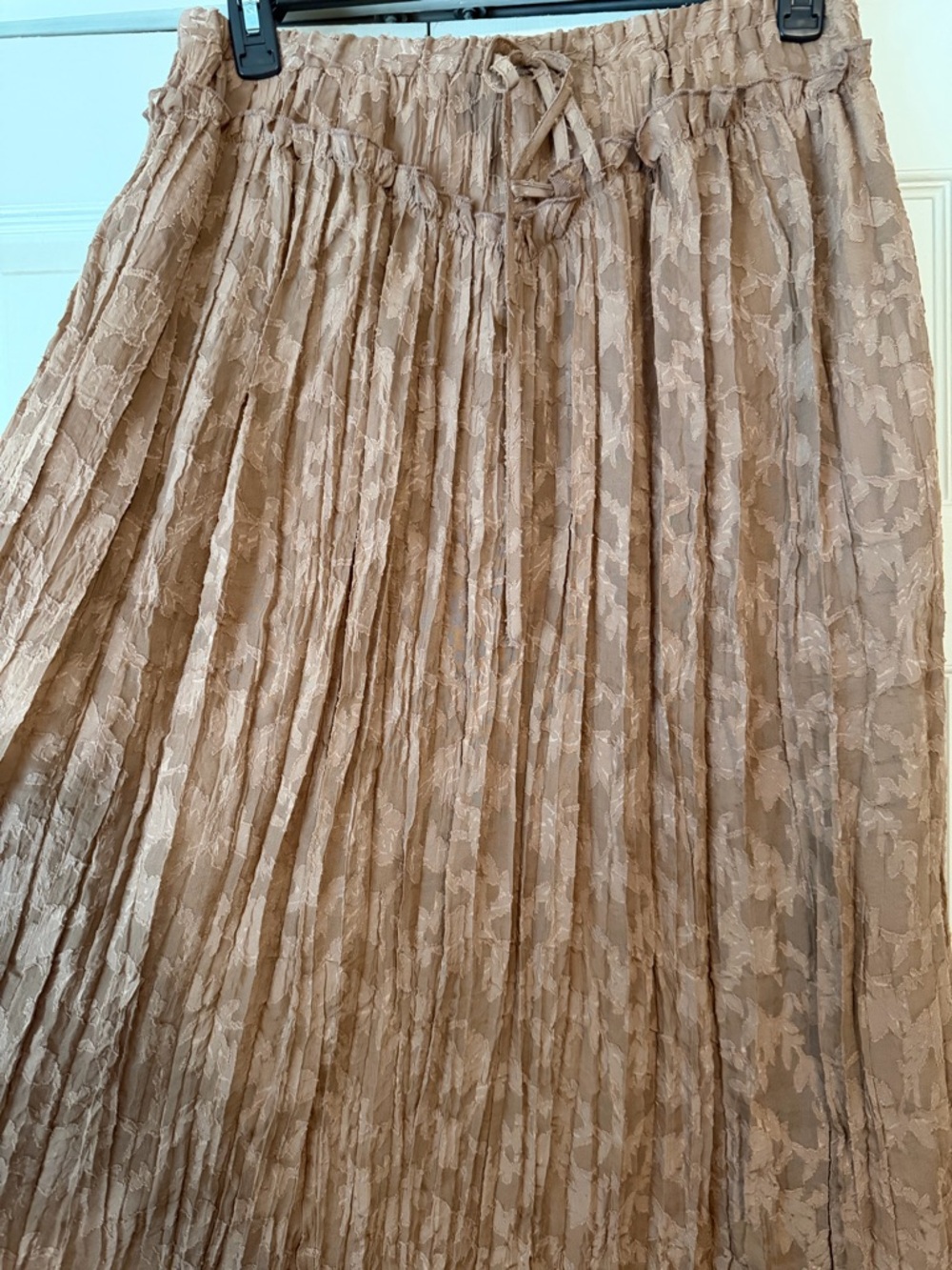 Listicle Tiered Maxi Skirt in Brown - Picture 5 of 6